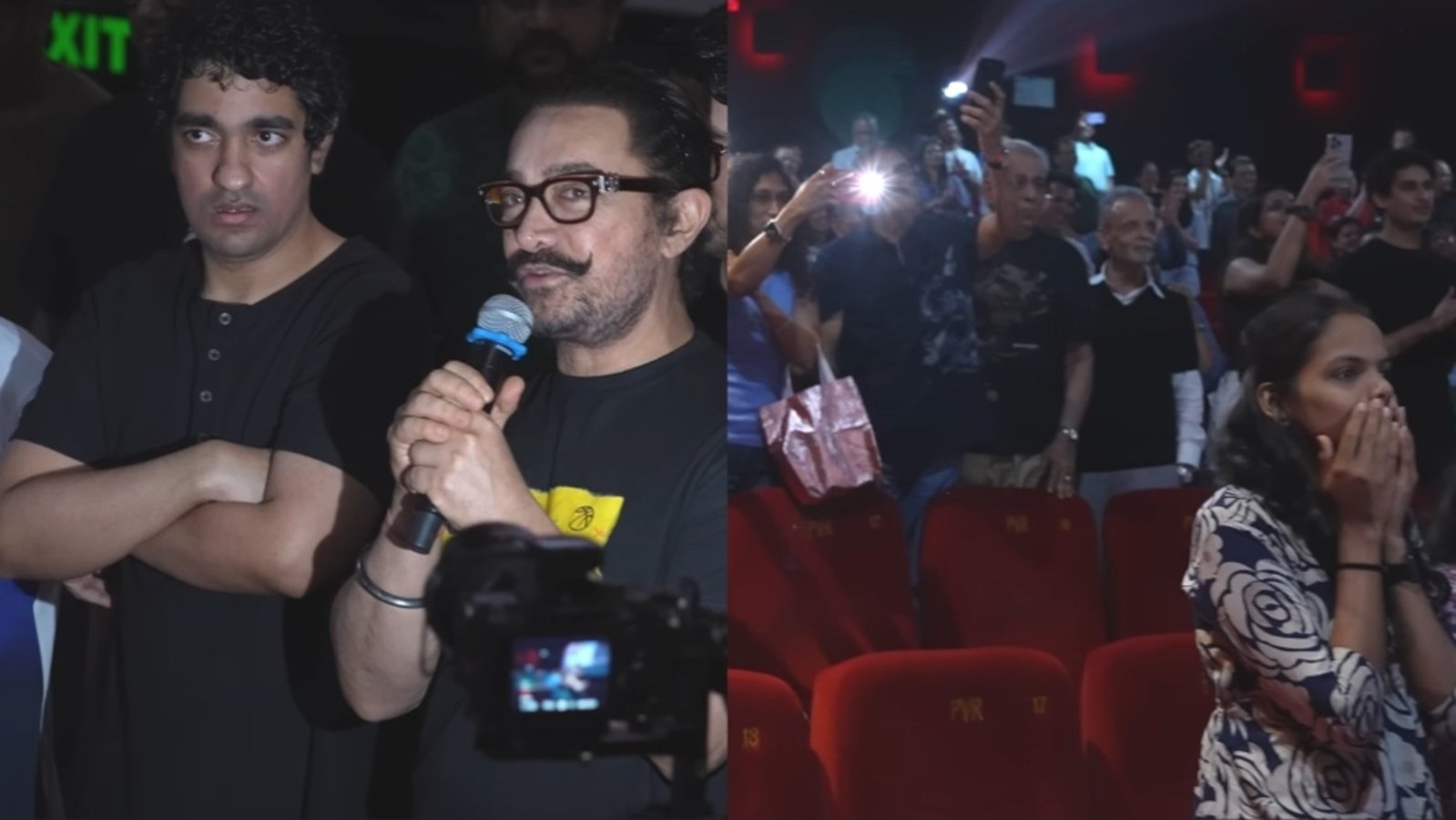 আমির খান ভক্তদের সীতরে জামিন পার স্ক্রিনিংয়ে থিয়েটার ভিজিট দিয়ে অবাক করে দিয়েছিলেন, শ্রোতাদের তার 'দুর্দান্ত কাজের' জন্য চিয়ার্স | বলিউড