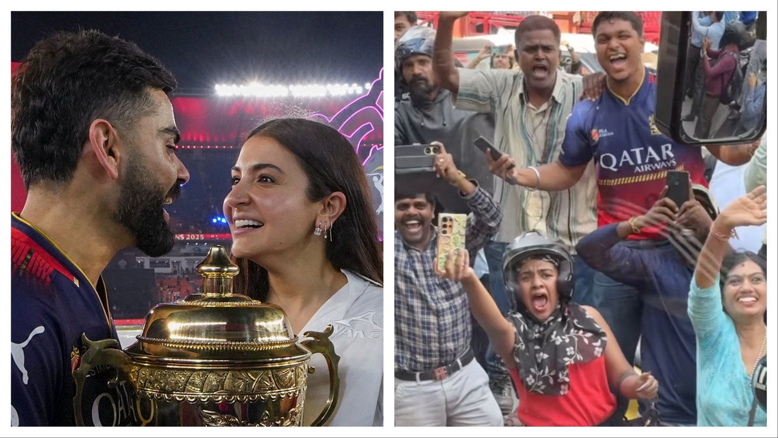 আনুশকা শর্মা তাকে এবং বিরাট কোহলির পিওভিকে আরসিবি বাস থেকে দেখায়: 'তারা এর জন্য ধৈর্য ধরে অপেক্ষা করেছিল' | বলিউড