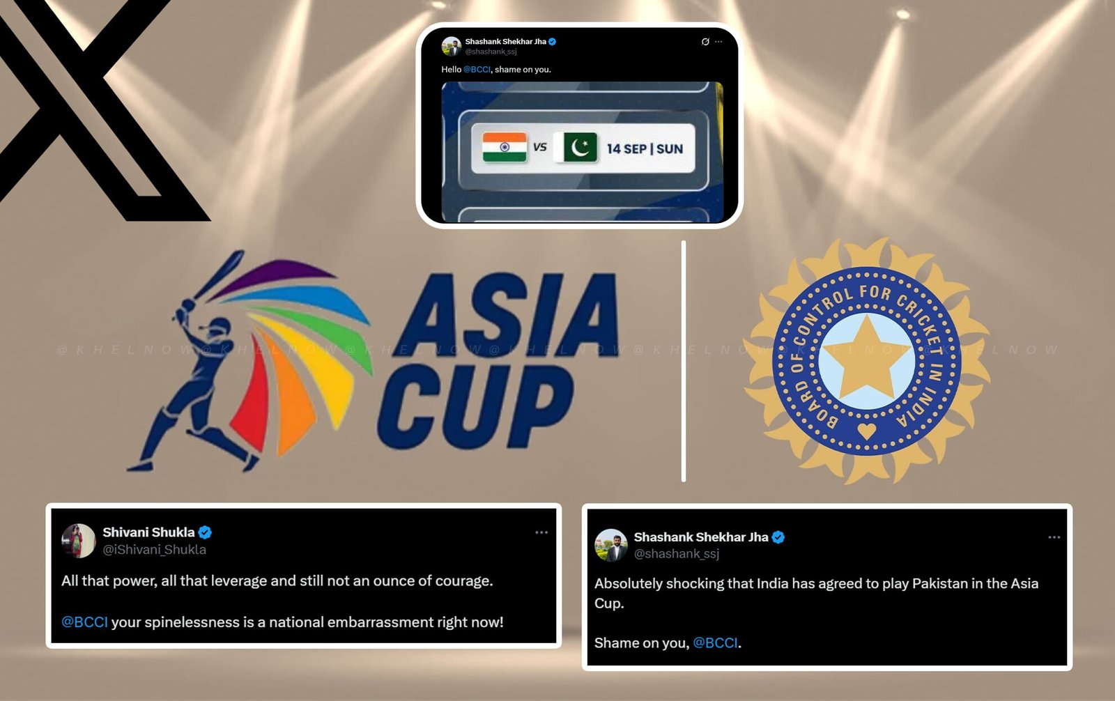 "আপনাকে লজ্জা, বিসিসিআই"- ভক্তরা ভারত বনাম পাকিস্তান হিসাবে ক্রোধ প্রকাশ করে এশিয়া কাপ 2025 এ অনুষ্ঠিত হবে