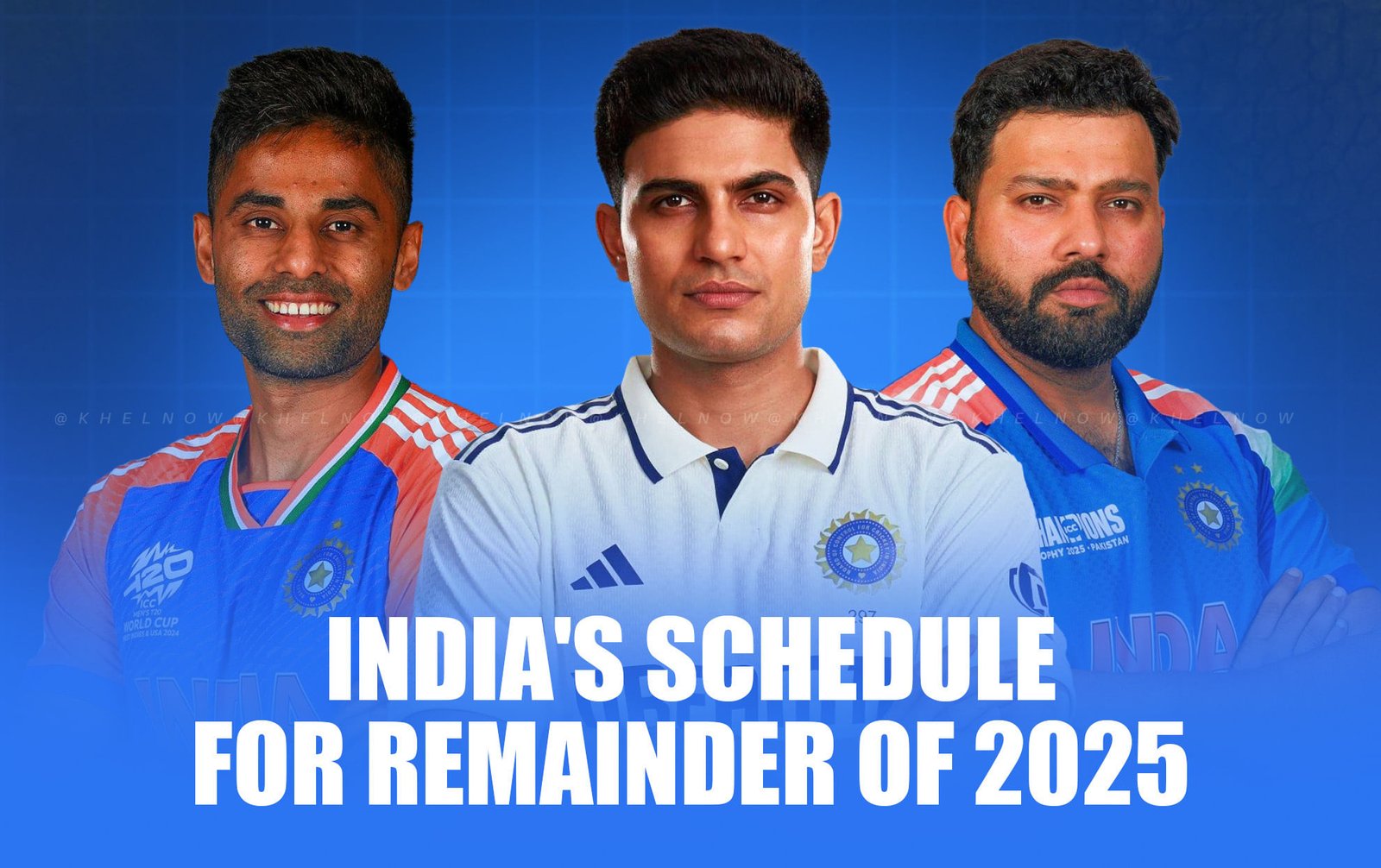 ইংল্যান্ড টেস্ট সফরের পরে 2025 এর অবশিষ্টাংশের জন্য ভারতীয় ক্রিকেট দলের সময়সূচী কী?